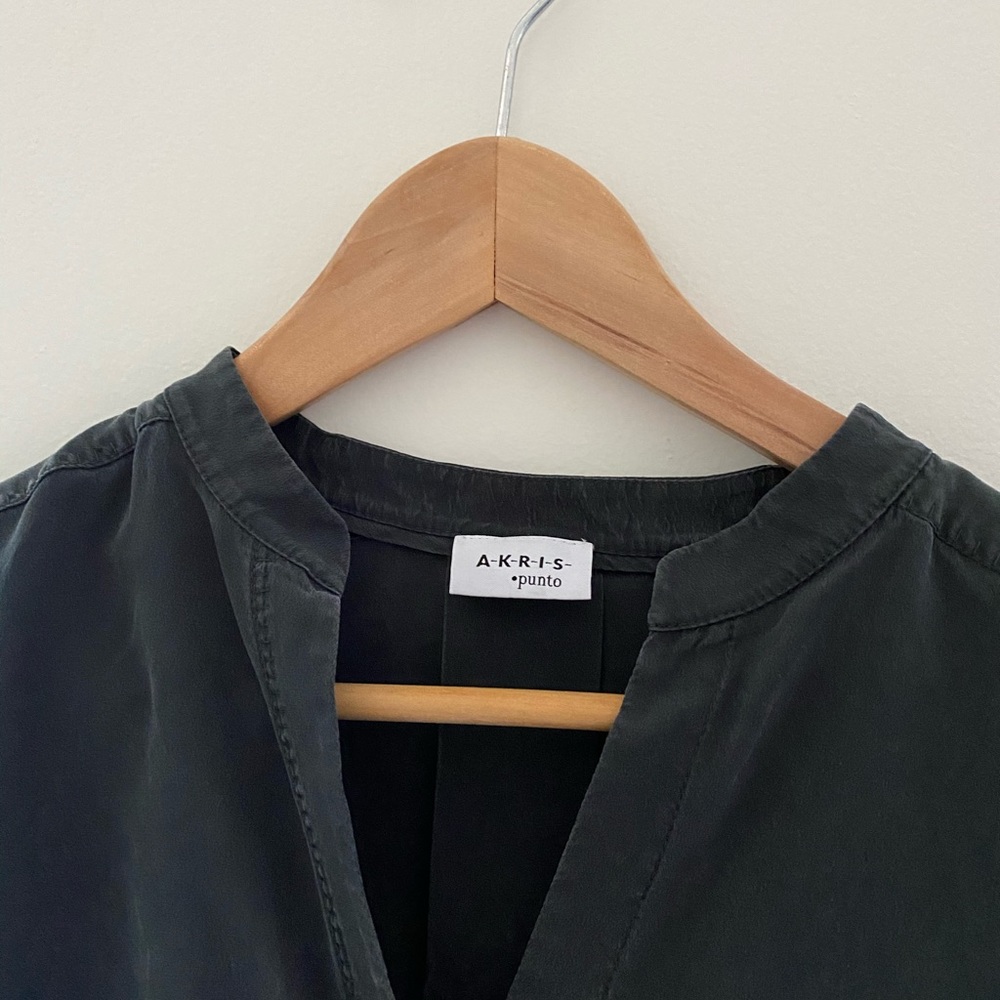 Akris Punto silk, button-down tunic